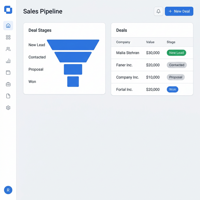 CRM Lite template preview
