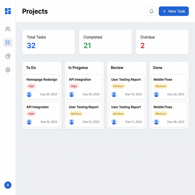Project Management template preview